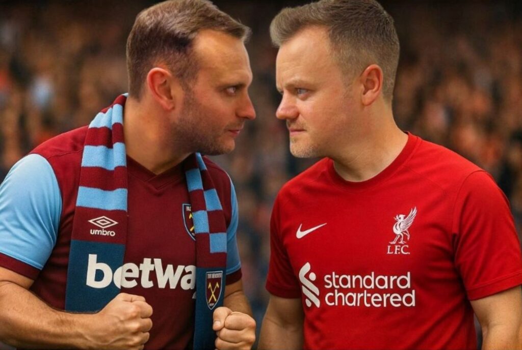 Dan and Ben West Ham V Liverpool